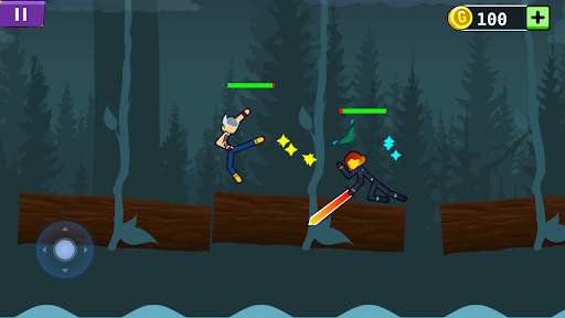 Stickman Battle : 2 Player screenshot 2
