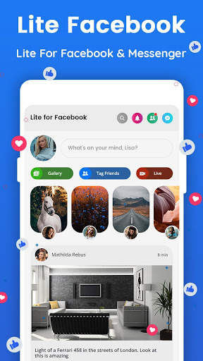 Lite for Facebook - Quick Chat for Messenger screenshot 2