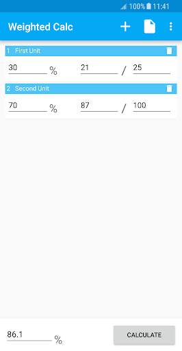 Weighted Calculator screenshot 3