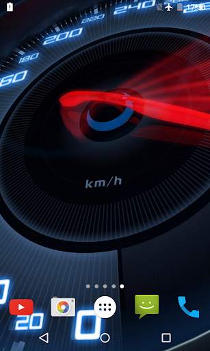 Speedometer Live Wallpaper 3D screenshot 1