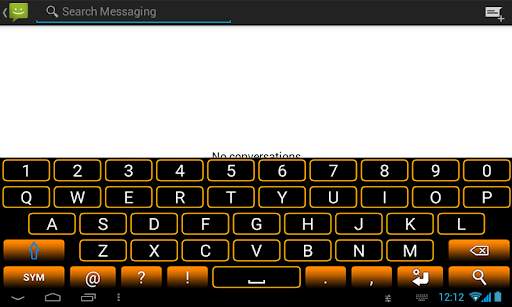 Orange Neon Keyboard screenshot 8
