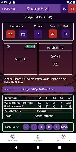 Cricket Match Line screenshot 6