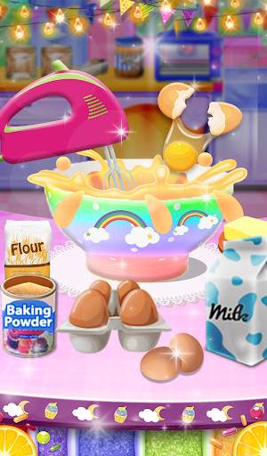 Unicorn Rainbow Cup Cake - Kids Cooking Game screenshot 12