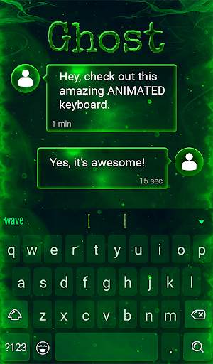 Ghost Animated Keyboard   Live Wallpaper screenshot 3