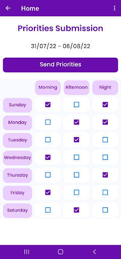 Scheduler screenshot 2