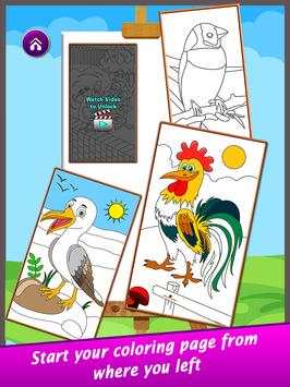 Super Birds Kids Coloring Game screenshot 6