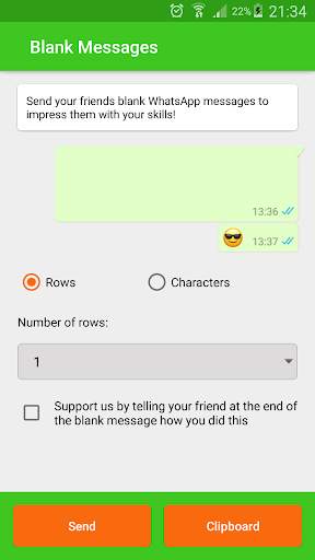 Blank Message (for WhatsApp) screenshot 2