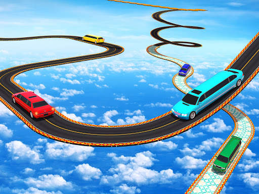 Fast Car Racing Stunt Master: Limo Downhill Action screenshot 6