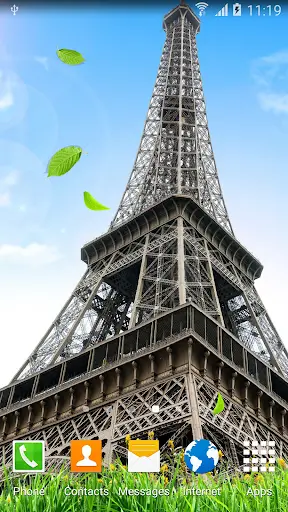 Paris Live Wallpaper 1 تصوير الشاشة