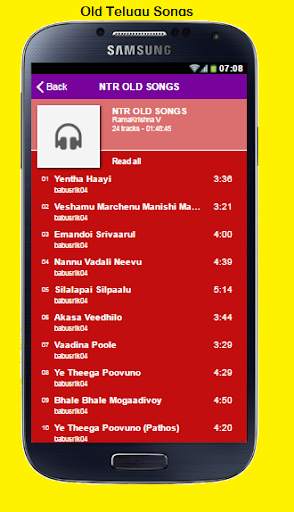 Old Telugu Songs screenshot 2