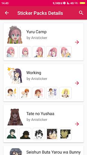 AniSticker - Stickers Anime WA screenshot 2