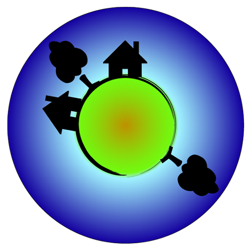 Tiny world and toon camera icon