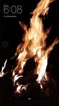 Fire Photo Live Wallpaper screenshot 1