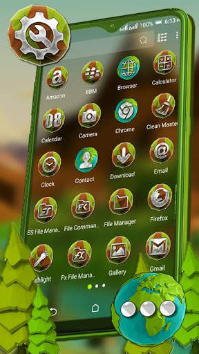 Polygon Hill Launcher Theme screenshot 2