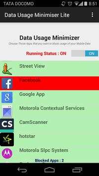 Data Usage Minimiser Lite screenshot 2