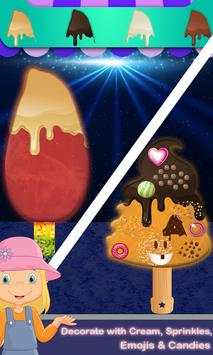 Glowing Rainbow Ice Candy Maker-DIY Cooking Games screenshot 4
