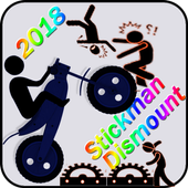 Stickman dark knight Dismount icon