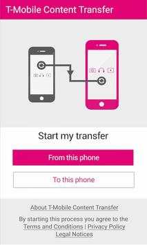 T-Mobile Content Transfer screenshot 1