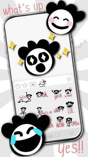Stiker Emoji Stick Figure Words screenshot 1