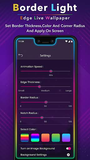 Border Light Live Wallpaper - Edge Border Light screenshot 2