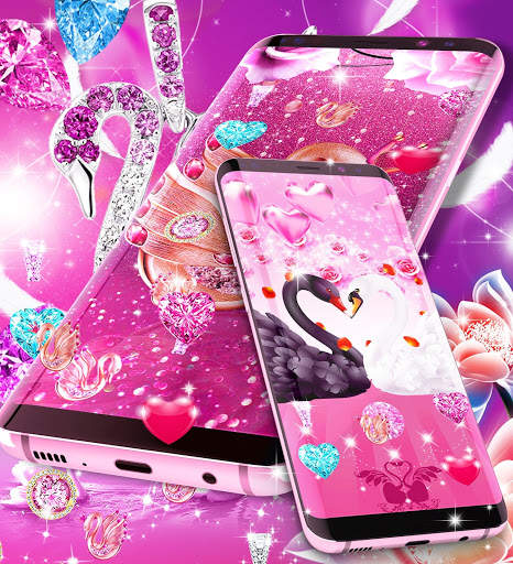 Diamond swan live wallpaper screenshot 5
