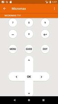Micromax TV Remote Control 6 تصوير الشاشة