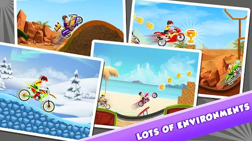 Moto Bike Uphill Racing Fun- Free games for kids screenshot 2
