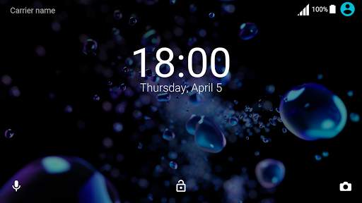 Black Theme XZ2 (live wallpaper) screenshot 6