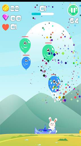 balloon pop game latest new game 2021 :bunny fight screenshot 6