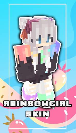 Rainbow Girl Skin For Minecraft screenshot 1