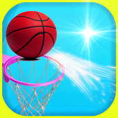 Shoot the basket ball icon