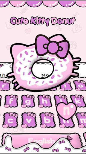 Cute Kitty Donut Keyboard screenshot 1