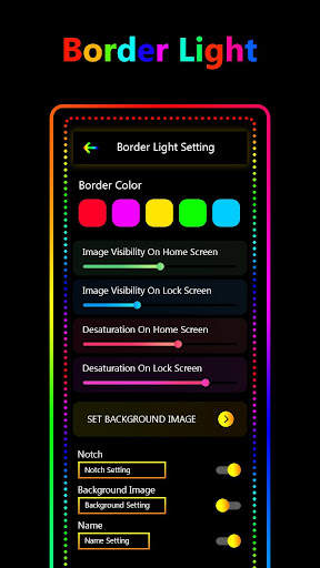 Borderlight Screen Wallpaper - Edge Live Wallpaper screenshot 2