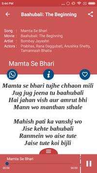 Hit Bahubali Songs Lyrics screenshot 4