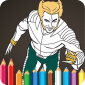 x man coloring icon