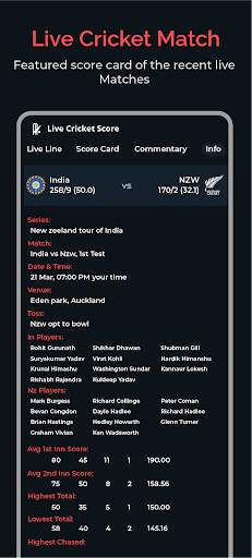 Live Cricket Match & Cricket Score: Live Score screenshot 4