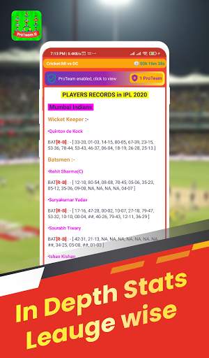ProTeam11- Fantasy SL GL Team prediction tips news screenshot 6