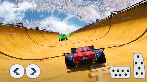 Superhero Car Stunts Racing screenshot 2