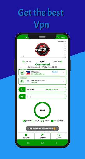 JX Tunnel VPN screenshot 1