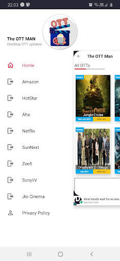The OTT man - One stop OTT Platform updates screenshot 1