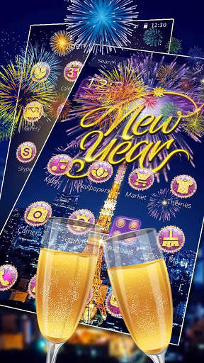 Happy New Year 2019 Beautiful Fireworks screenshot 3