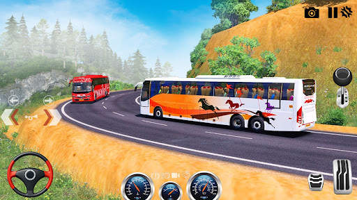 Offroad Coach Driving Bus Game screenshot 1