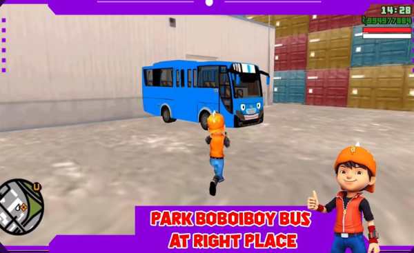 Boboiboy 3D Bus Truck Parking screenshot 1