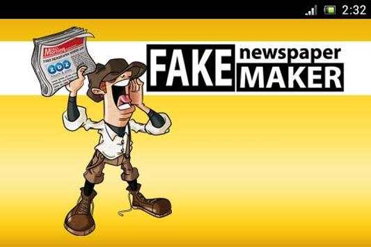 Fake Newspaper Maker Creator screenshot 1