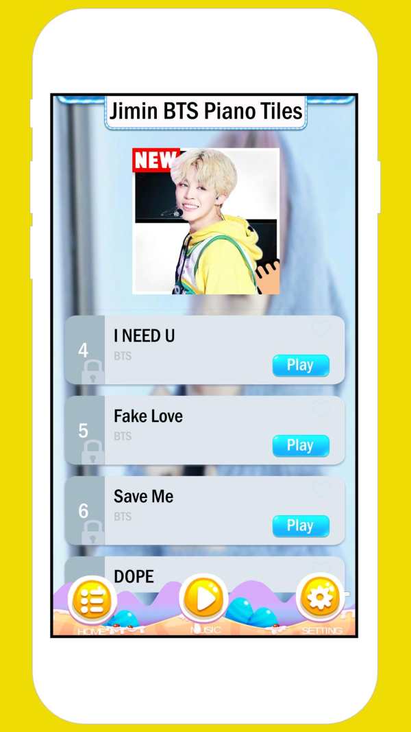 Jimin bts Piano Tiles Game screenshot 7
