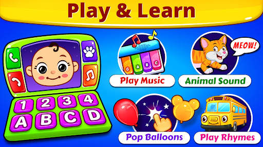Baby Games: Piano & Baby Phone 1 تصوير الشاشة