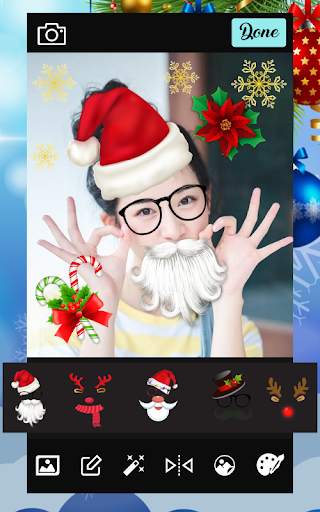Merry Christmas Editor Face Camera screenshot 2