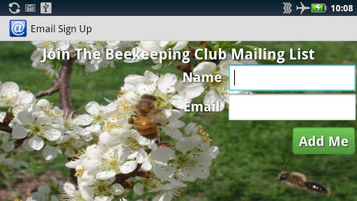 Email Sign Up screenshot 1