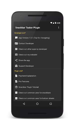 Snackbar Tasker Plugin скриншот 6