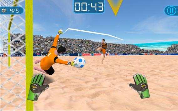 Soccer Goalkeeper - Beach Coast Goalie screenshot 4